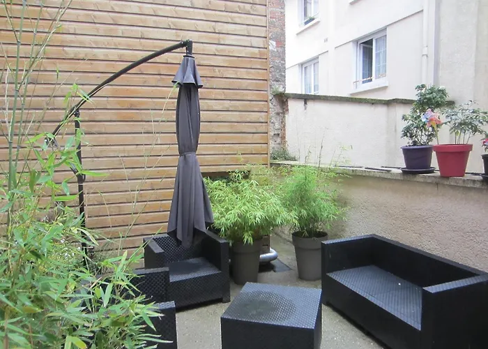 DIEPPE, location Studio avec terrasse commune à 1 rue de la plage et1